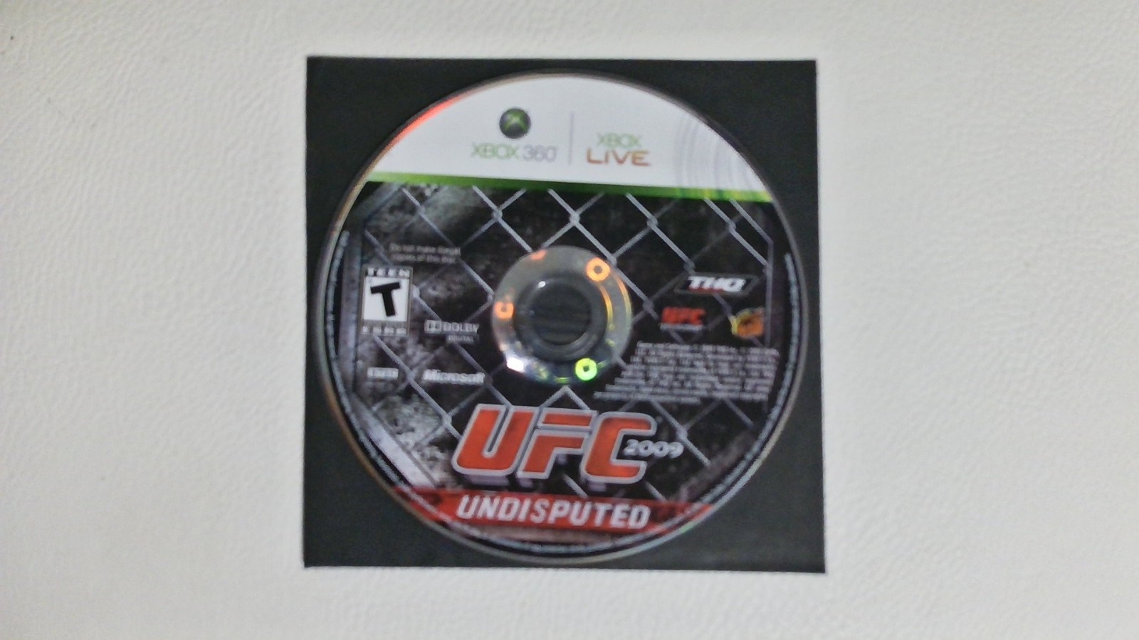 UFC 2009 Undisputed (Microsoft Xbox 360, 2009)