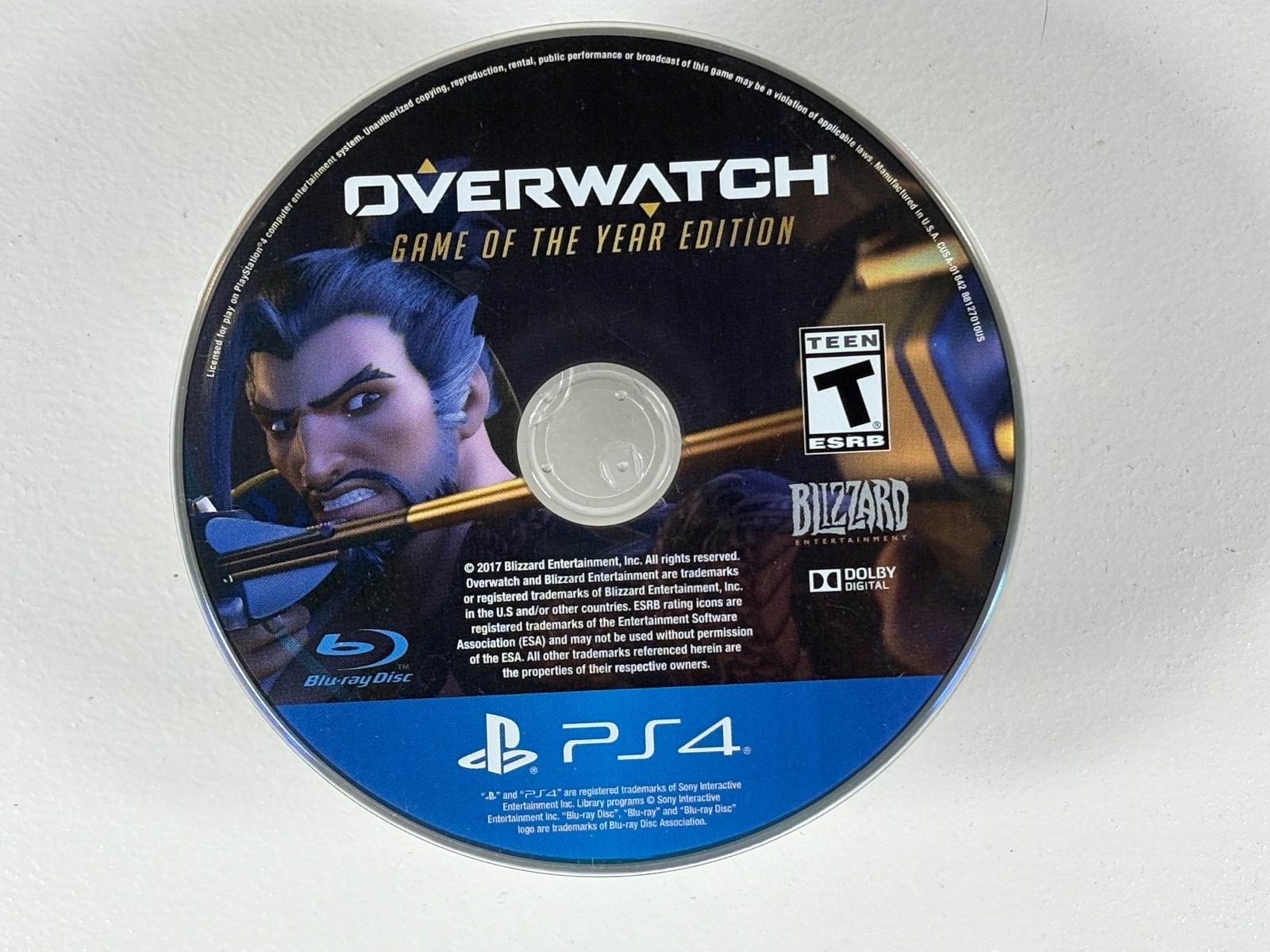 PS4 Overwatch Game Of The Year Edition Disc Only Blizzard Shooter Multiplayer