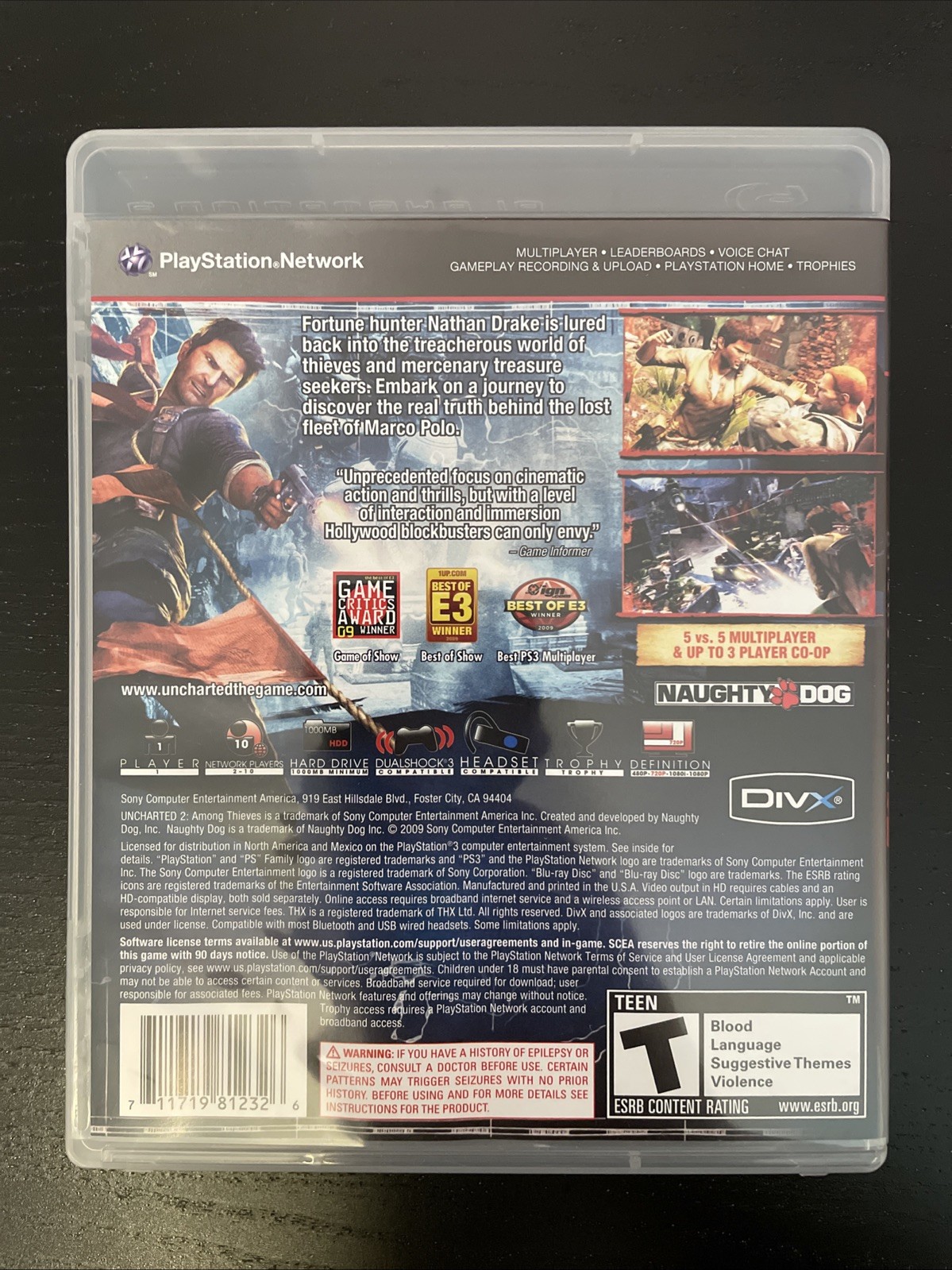 Uncharted 2 Among Thieves (PS3) | Authentic | CIB