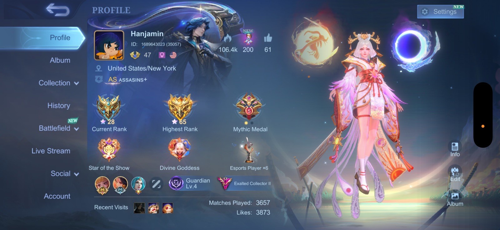 mobile legends bang bang accounts for sale(NA Server) (USA SERVER)