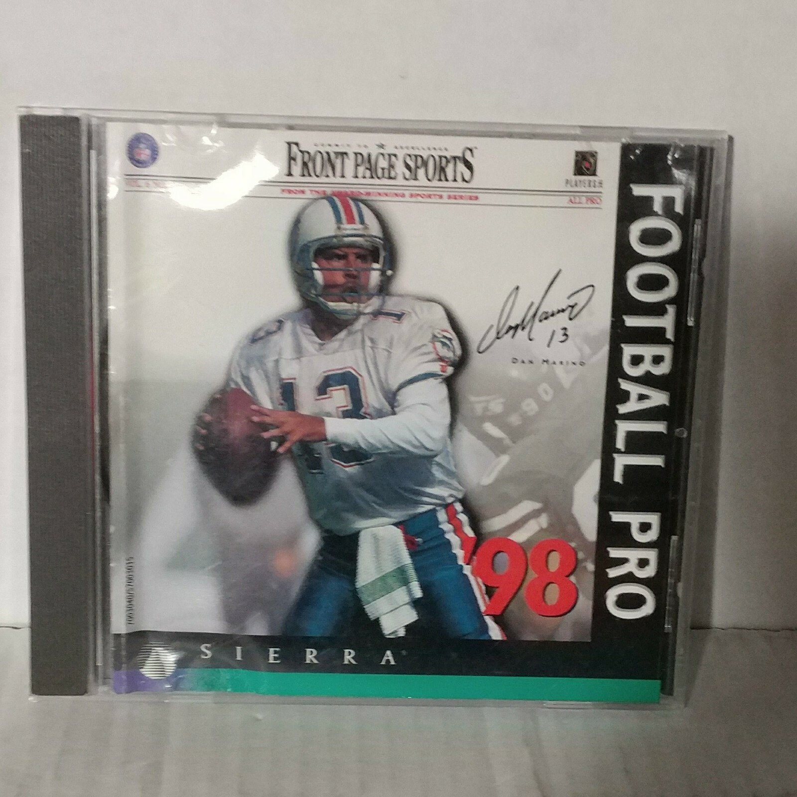 FrontPage Sports-Football Pro 98-Sierra Games-PC CD Rom-Dan Marino