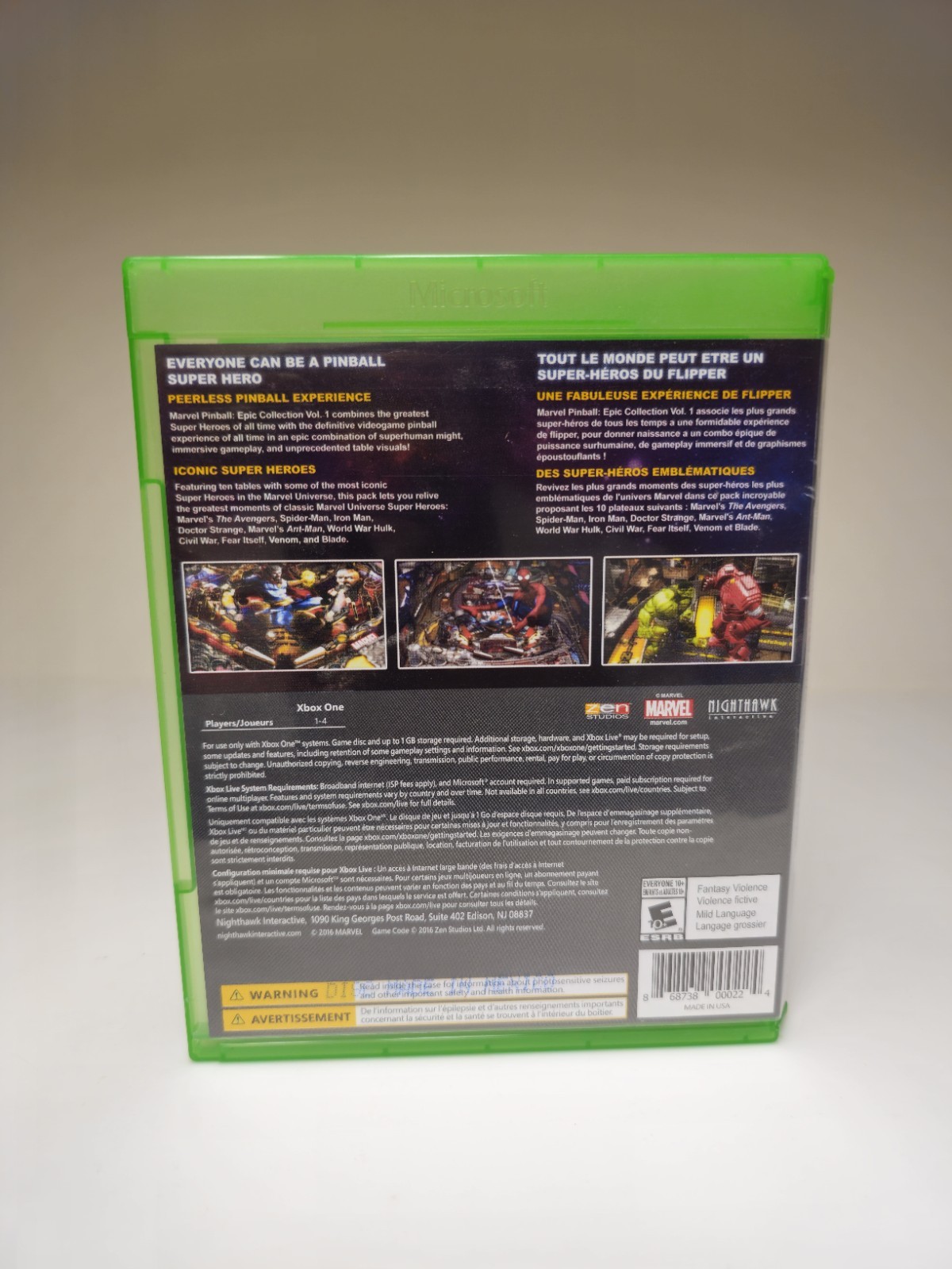 Marvel Pinball Epic Collection Vol 1 Xbox One Spider Man