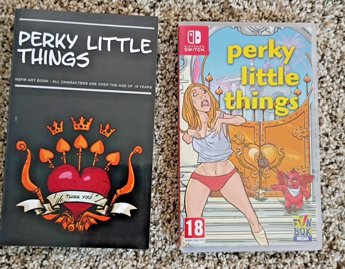 Perky Little Things (Nintendo Switch) Complete w/Art Book