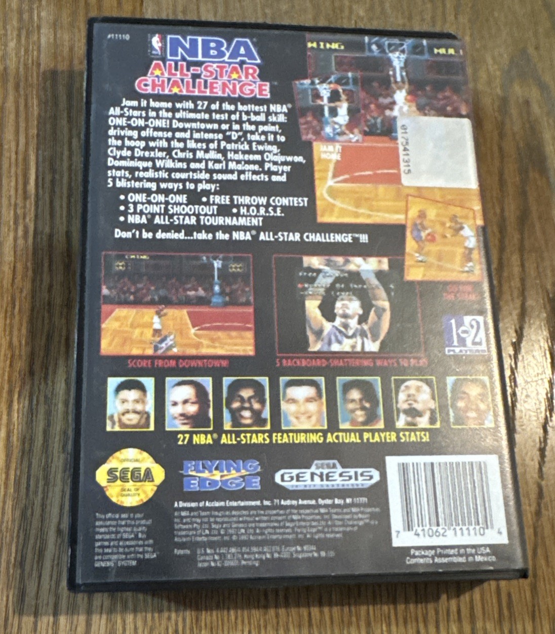 NBA All-Star Challenge (Sega Genesis) Great Cond CIB Complete &Tested Ships Fast