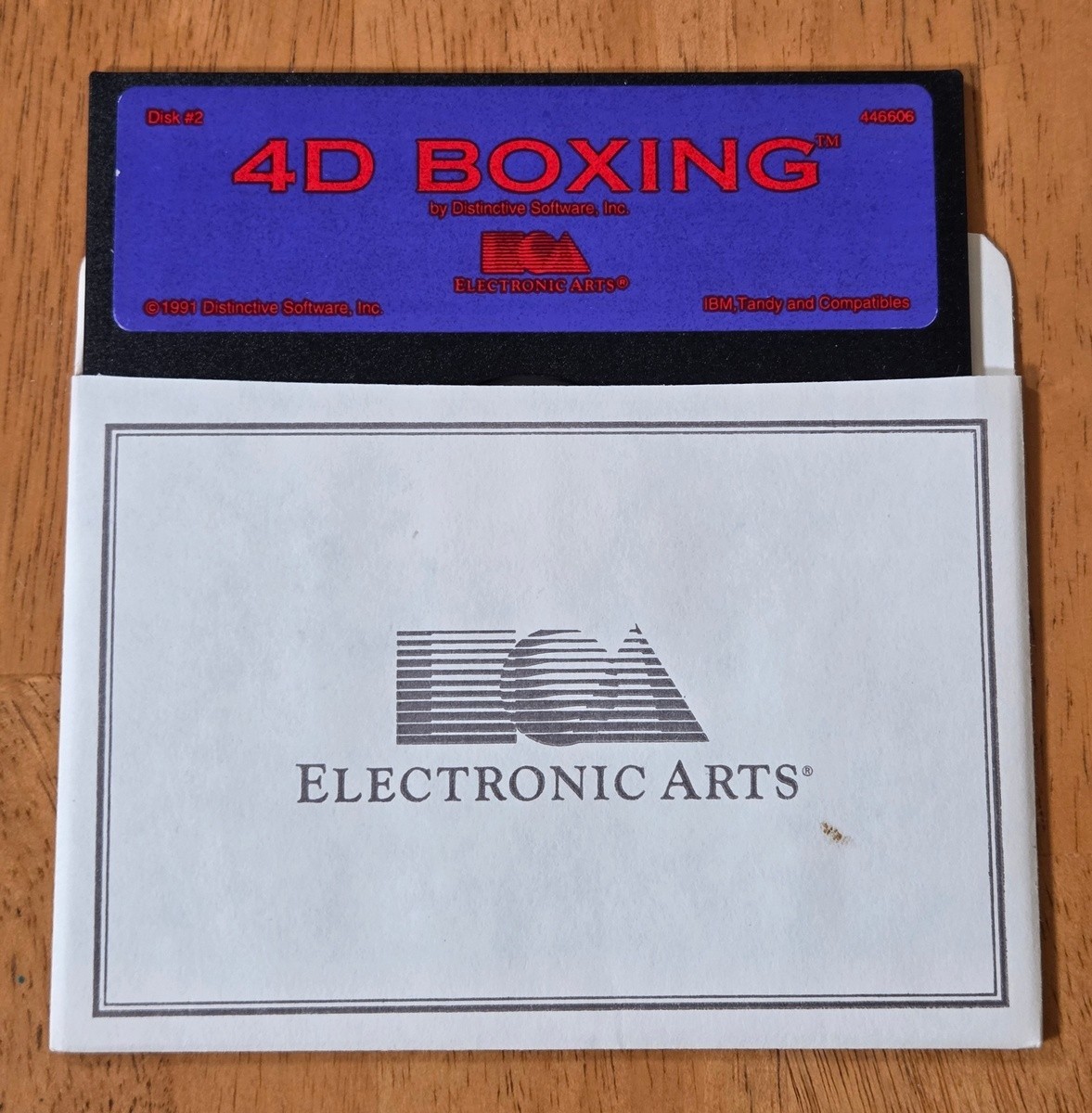Boxing 4D Sports Tru Motion Electronic Arts IBM 5-1/4 PC Game Complete CIB 4-D