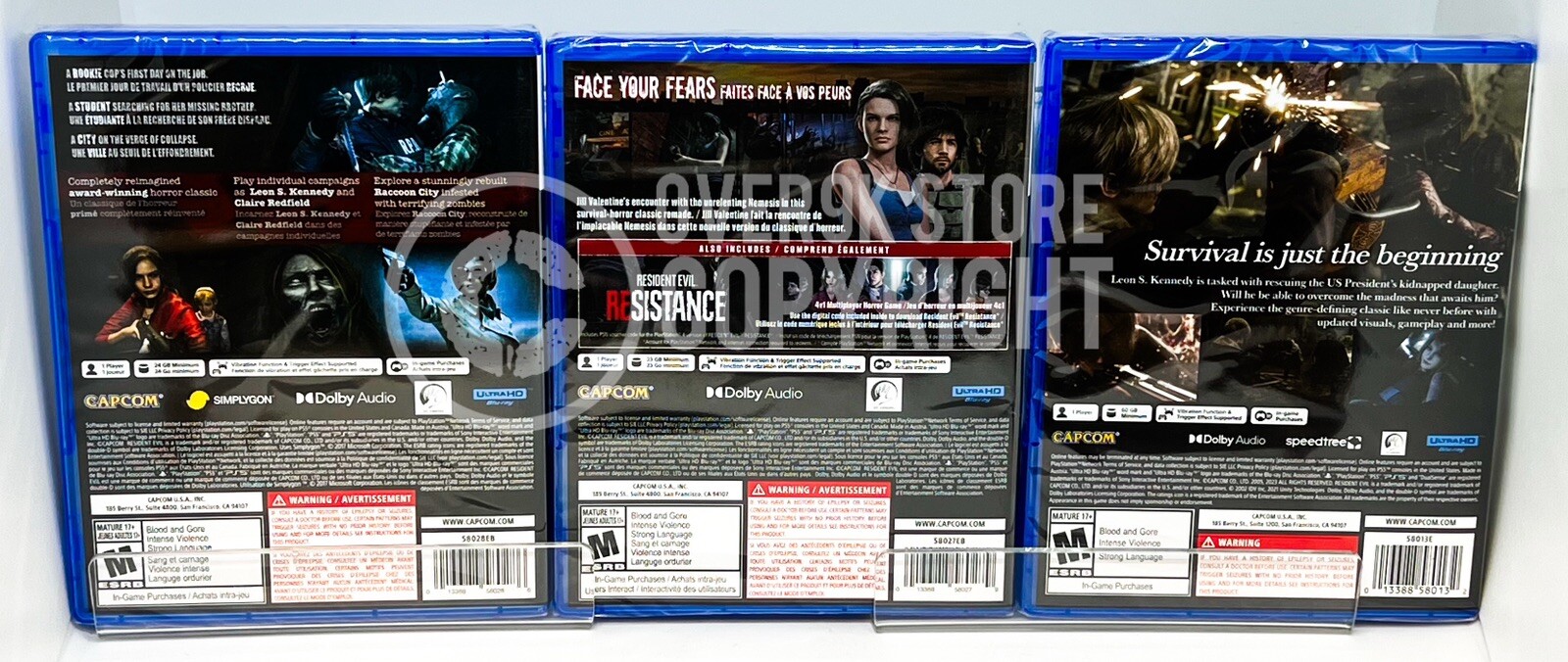 Resident Evil 2 + 3 + 4 Remake – PS5 – Brand New | Factory Sealed