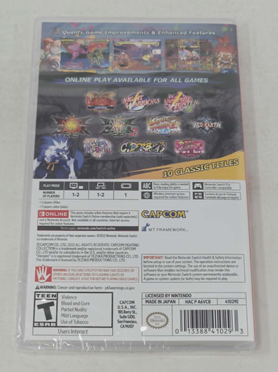 SW Capcom Fighting Collection *NEW*F/S*