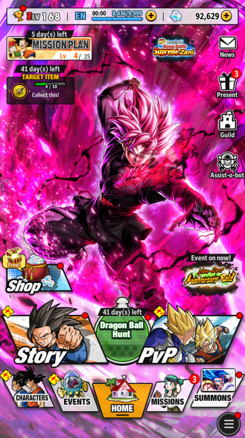 Dragon Ball Legends | LR Goku Black | 90k+ CC | Global Android Only