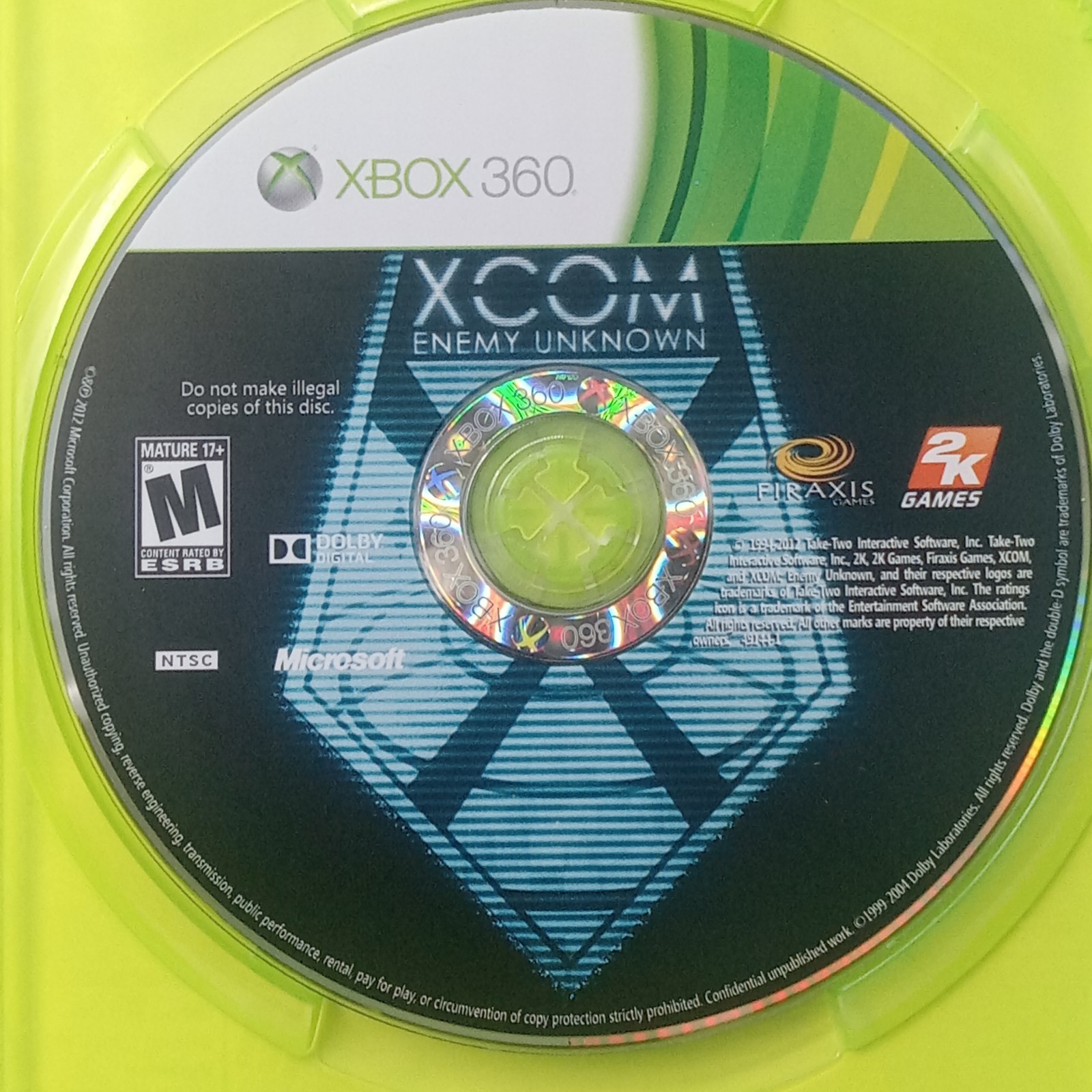 Xbox 360 XCOM Enemy Unkown Promotional Use Only Complete W/ Manual Untested