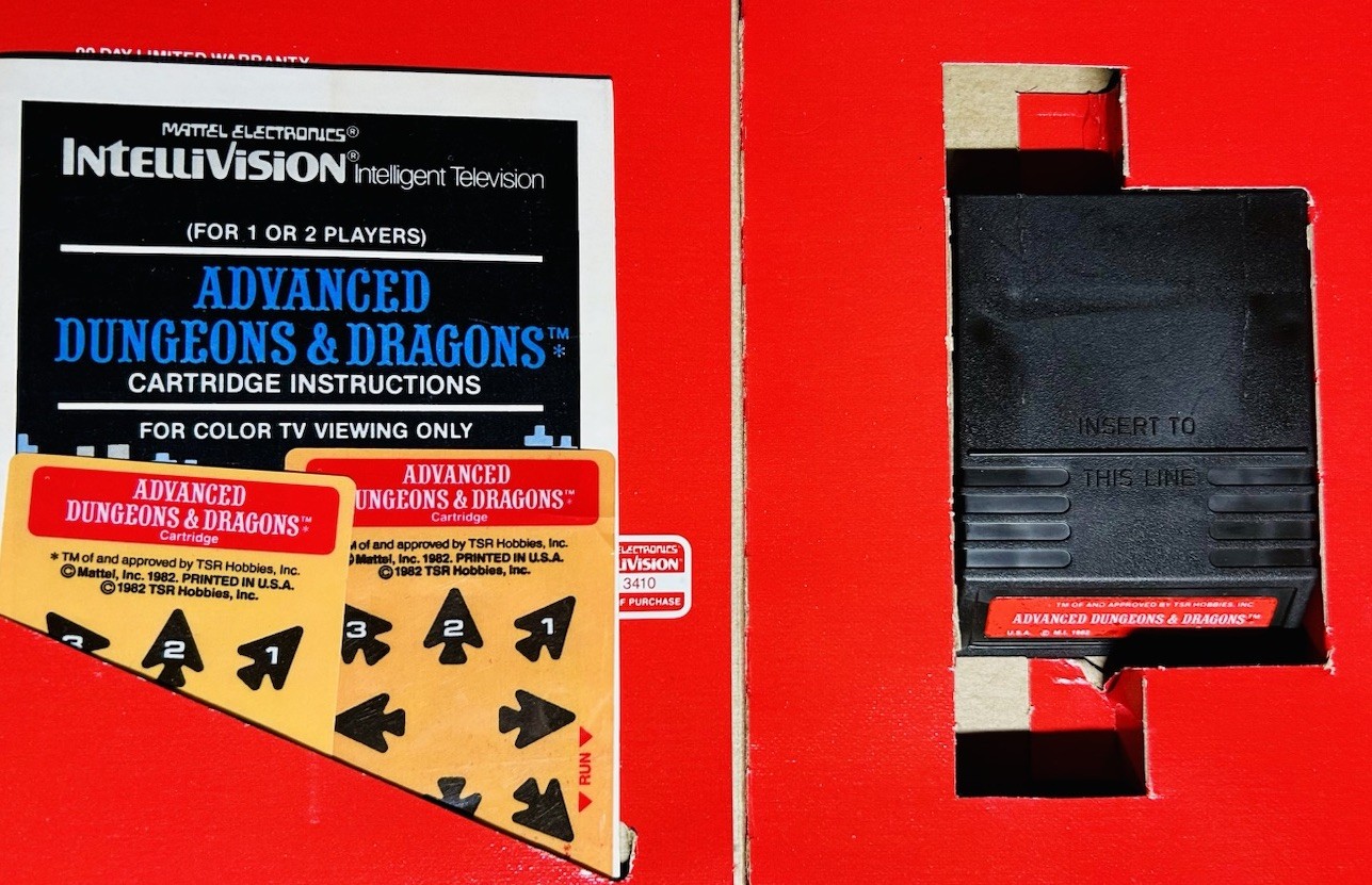 INTELLIVISION 2 GAME LOT; ADVANCED DUNGEON & DRAGONS CIB,LOCK’N’CHASE CIB-TESTED