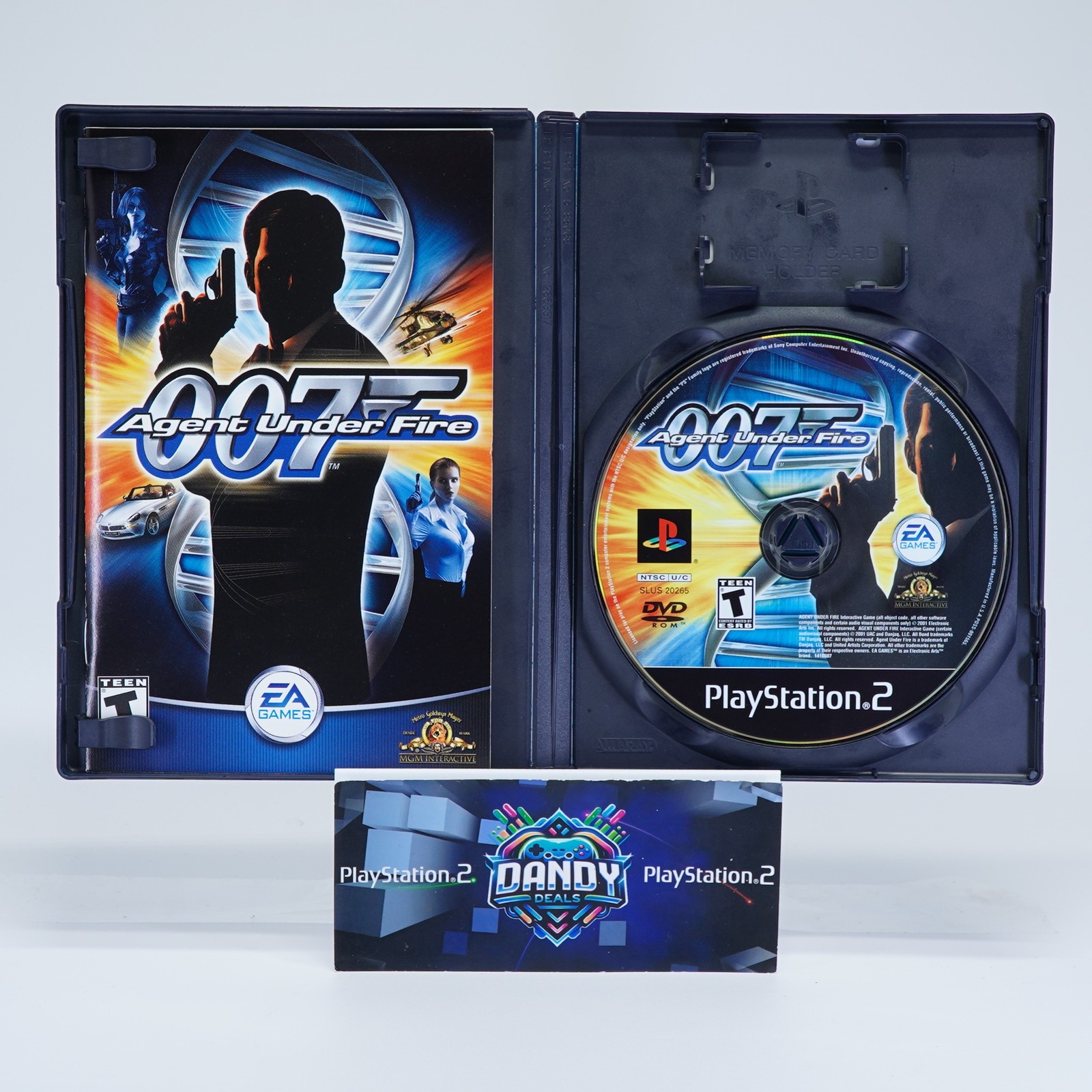 007 Agent Under Fire PS2 Black Label – CIB W/ Manual – PlayStation 2