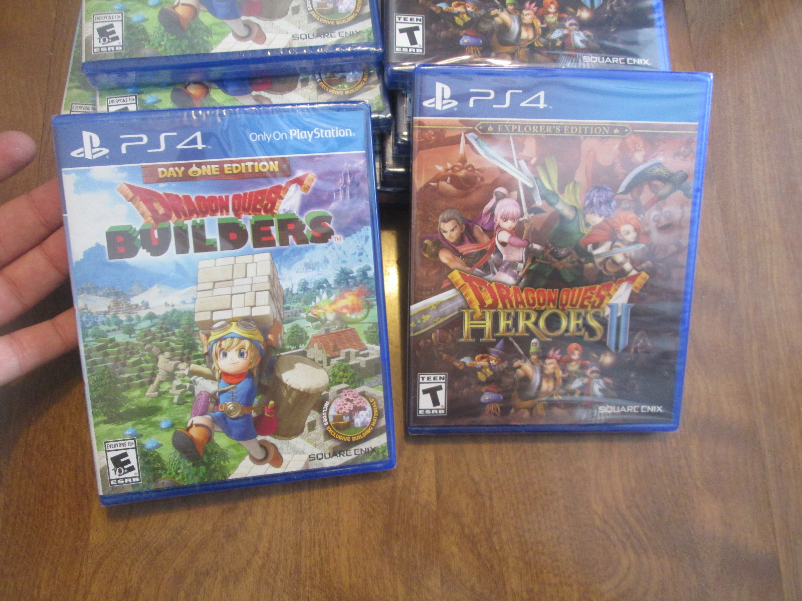 Dragon Quest Builders 1 Day One Edition + Heroes II PS4 Sony LOT SET 2 GAMES