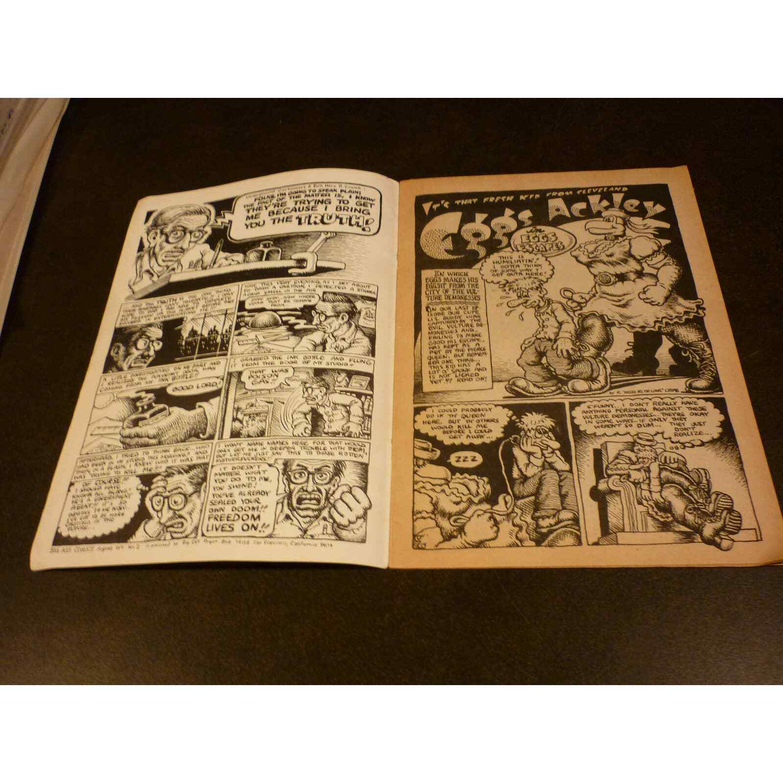 Big Ass Comics #2 1st Printing 1971 Robert Crumb Bootleg Rip Off Press ADULT