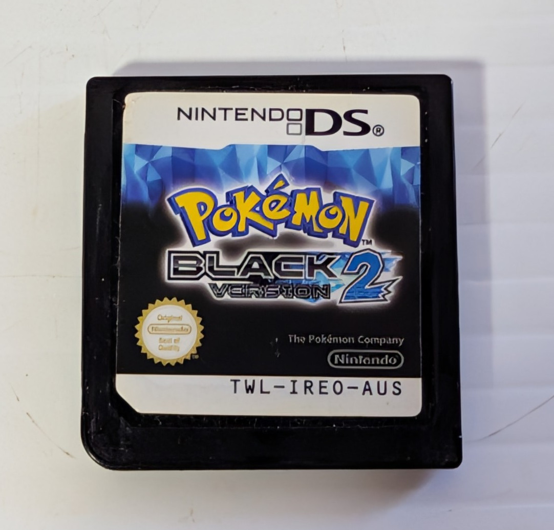 Pokemon Black Version 2 (Nintendo DS, 2012) PAL Authentic Game Cart Only Tested