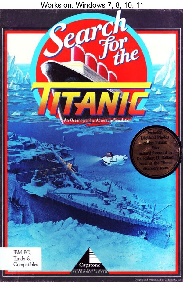 Search for the Titanic PC Game 1989 Capstone Windows 10 11