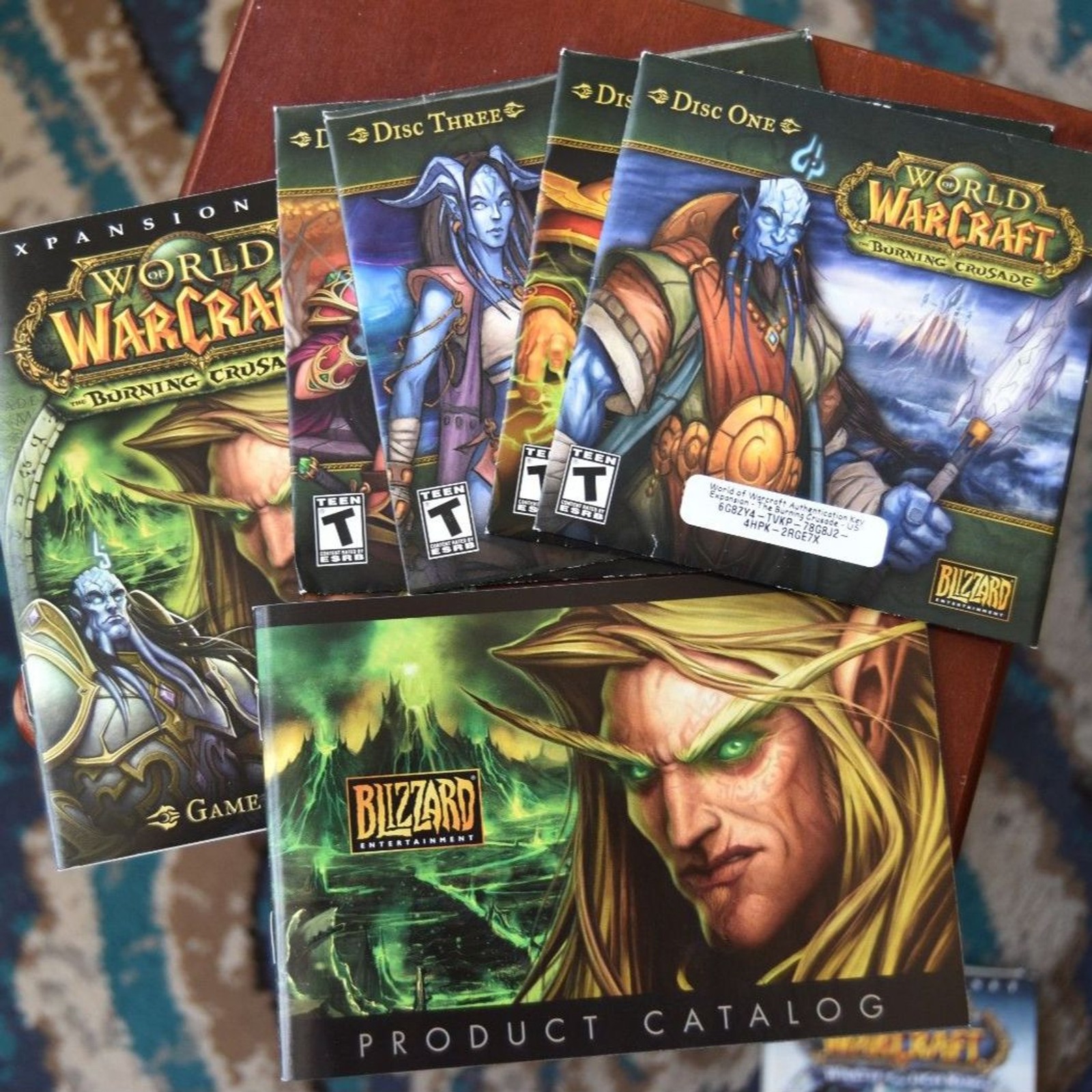 World of Warcraft PC Big Box Lot Complete Burning Crusade Wrath Lich King
