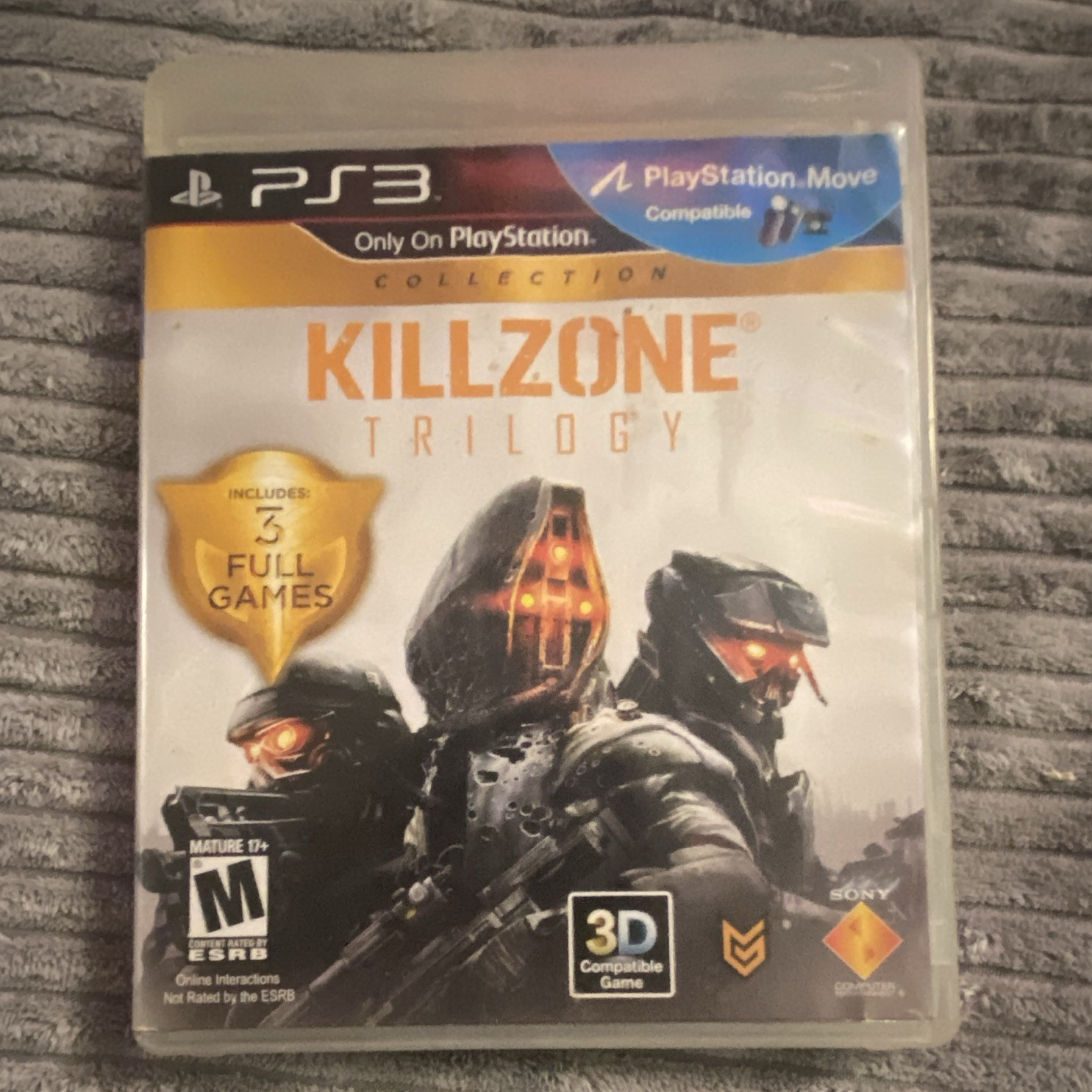 Sony Killzone Trilogy Collection PS3 3 Games PlayStation Move 3D Shooter M