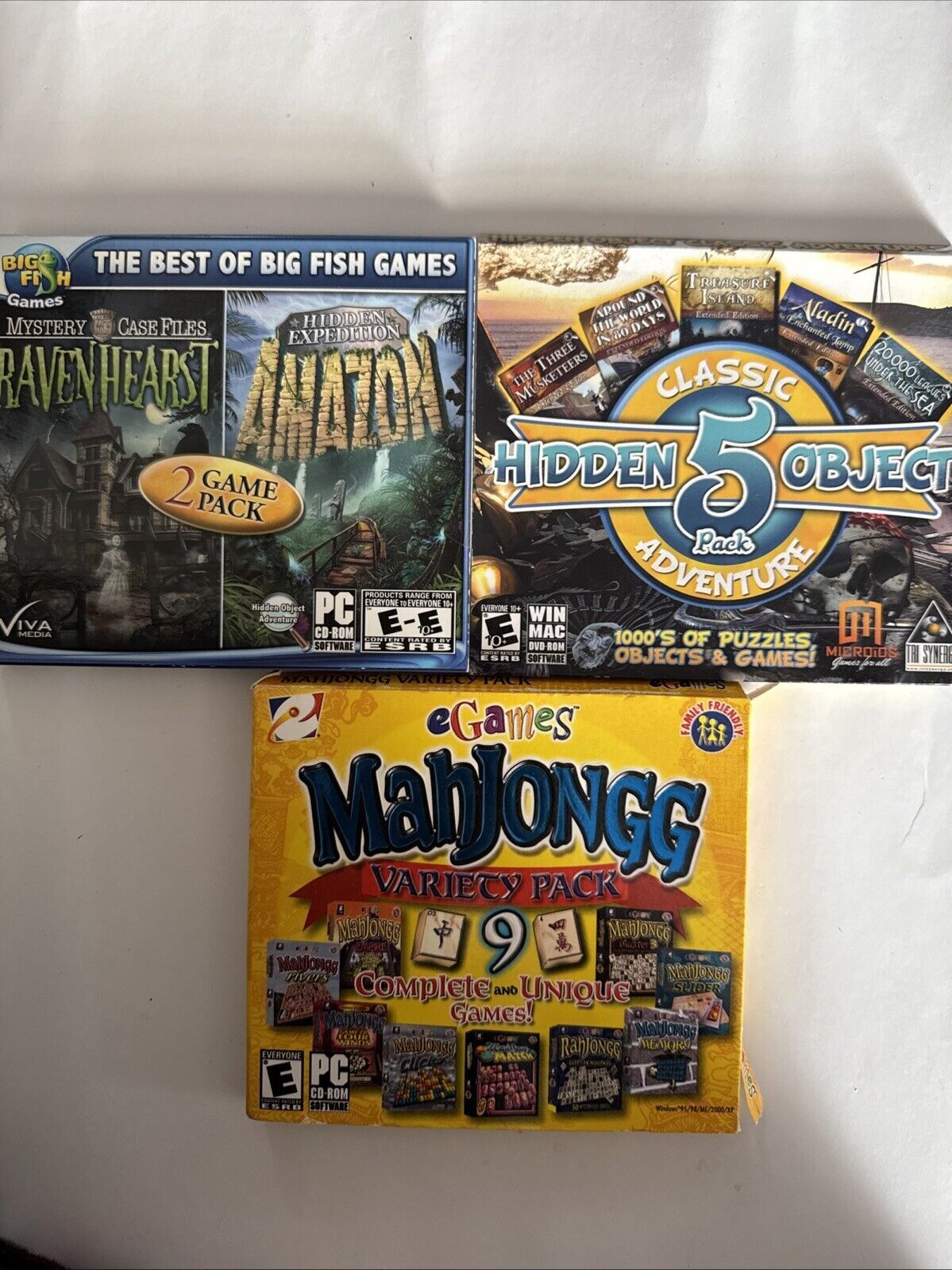 Ravenhurst And Amazon-Hidden 5 Object Pack-Mahjongg Variety 9 Pack (PC)