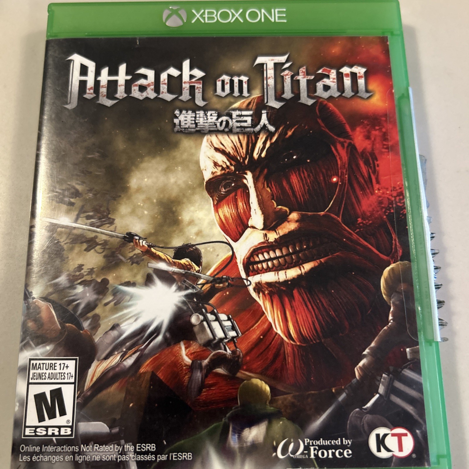 Attack On Titan Microsoft Xbox One Action Adventure Anime Game CIB