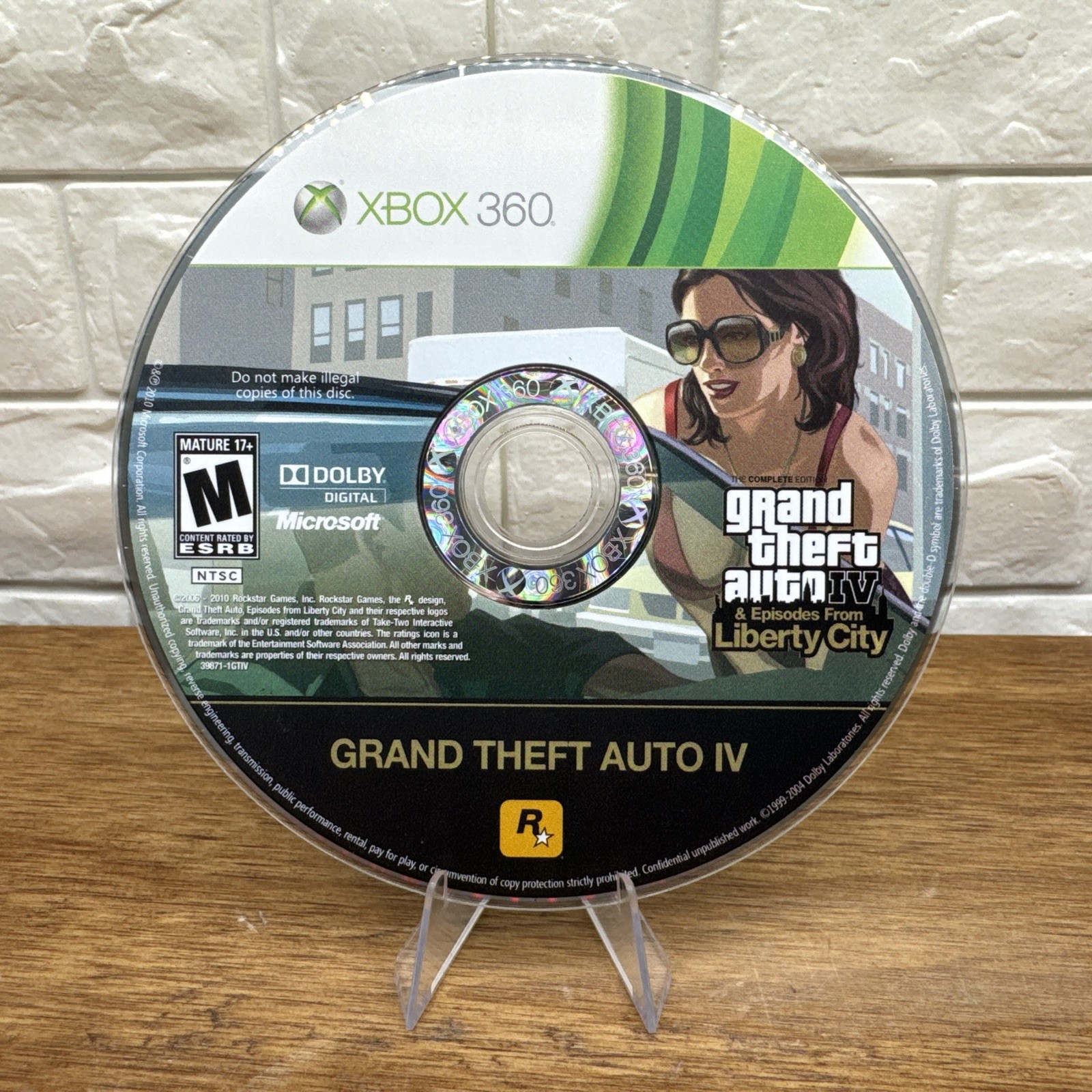 Grand Theft Auto IV: Episodes From Liberty City (Xbox 360, 2009) Disc Only
