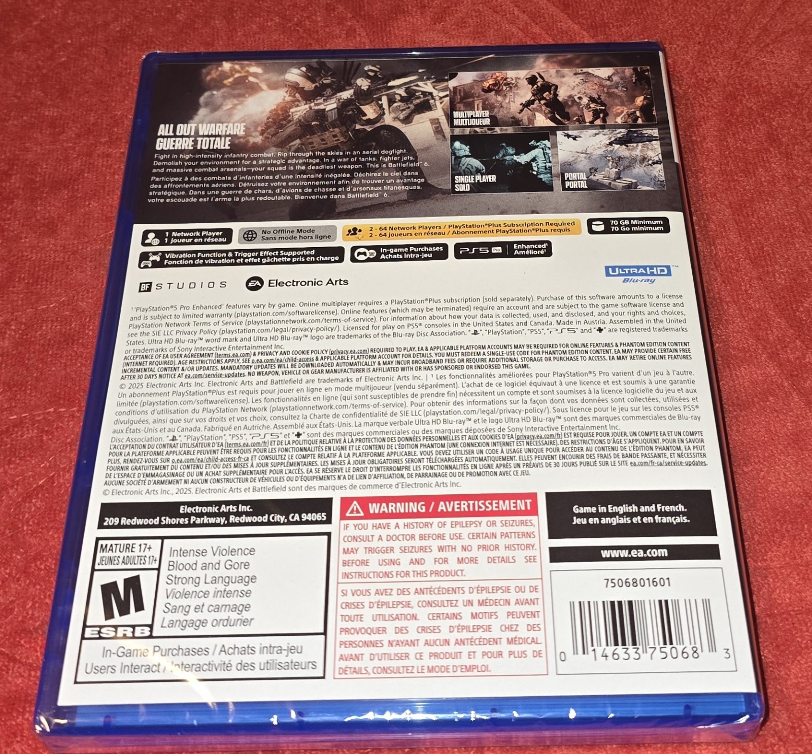 Battlefield 6 – Phantom Edition Sony PlayStation 5 PS5 BRAND NEW FACTORY SEALED