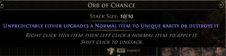400x Orb of chance Path of Exile 2 Return of the Ancients League POE 2