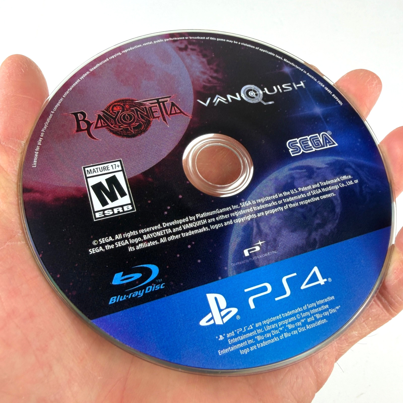 Bayonetta & Vanquish 10th Anniversary Bundle Game Playstation 4 PS4 Disc Only