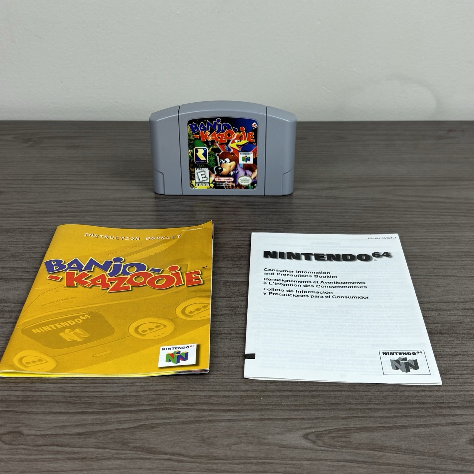 Banjo Kazooie Nintendo 64 N64 Original Authentic Game Manual / Insert
