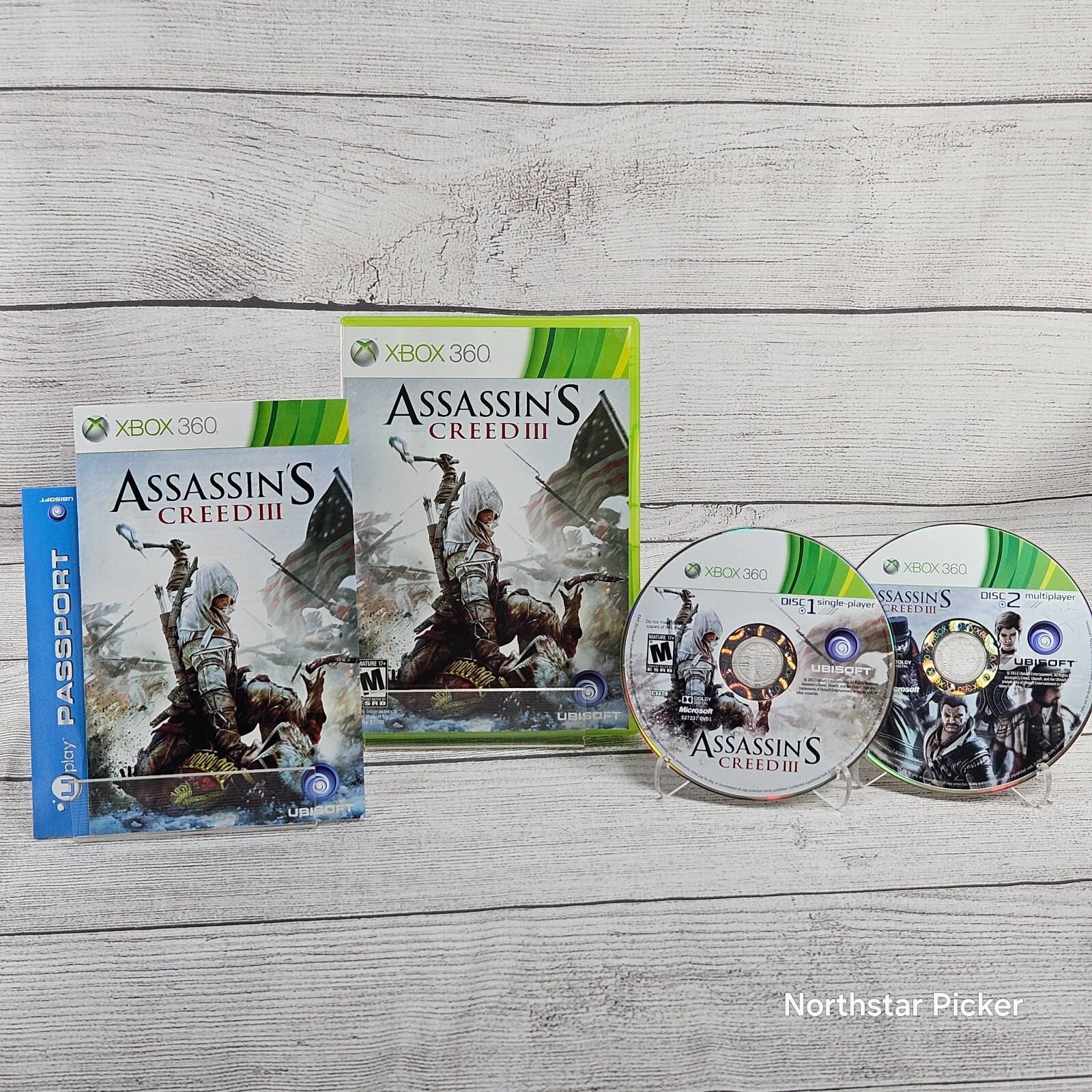 Assassin’s Creed III (Microsoft Xbox 360, 2012, 2-Disc) Complete | CIB | Tested
