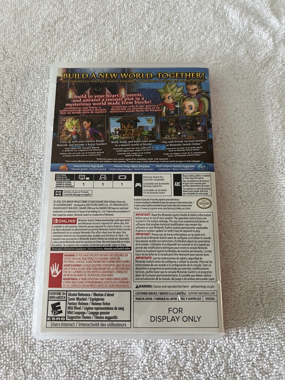 Square Enix Dragon Quest Builders 2 (Nintendo Switch, 2018) E10+ Multiplayer