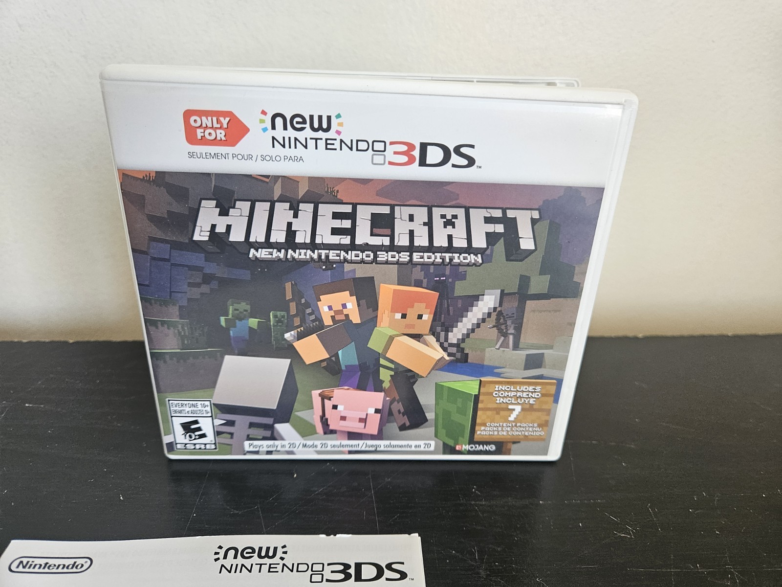 Minecraft: New Nintendo 3DS Edition Game Nintendo 3DS w/ Case Manual Multiplayer