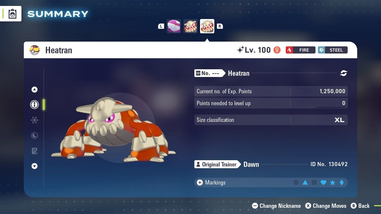 Shiny Heatran ✨ Pokemon Legends ZA ❗❗ Battle Ready ❗❗6 IV🟢 EVs ⚫ XL Size