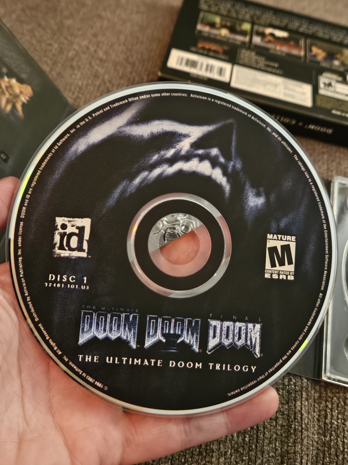 DOOM The Ultimate Trilogy Collector’s Edition ID Software 2003 VideoGame PC RARE