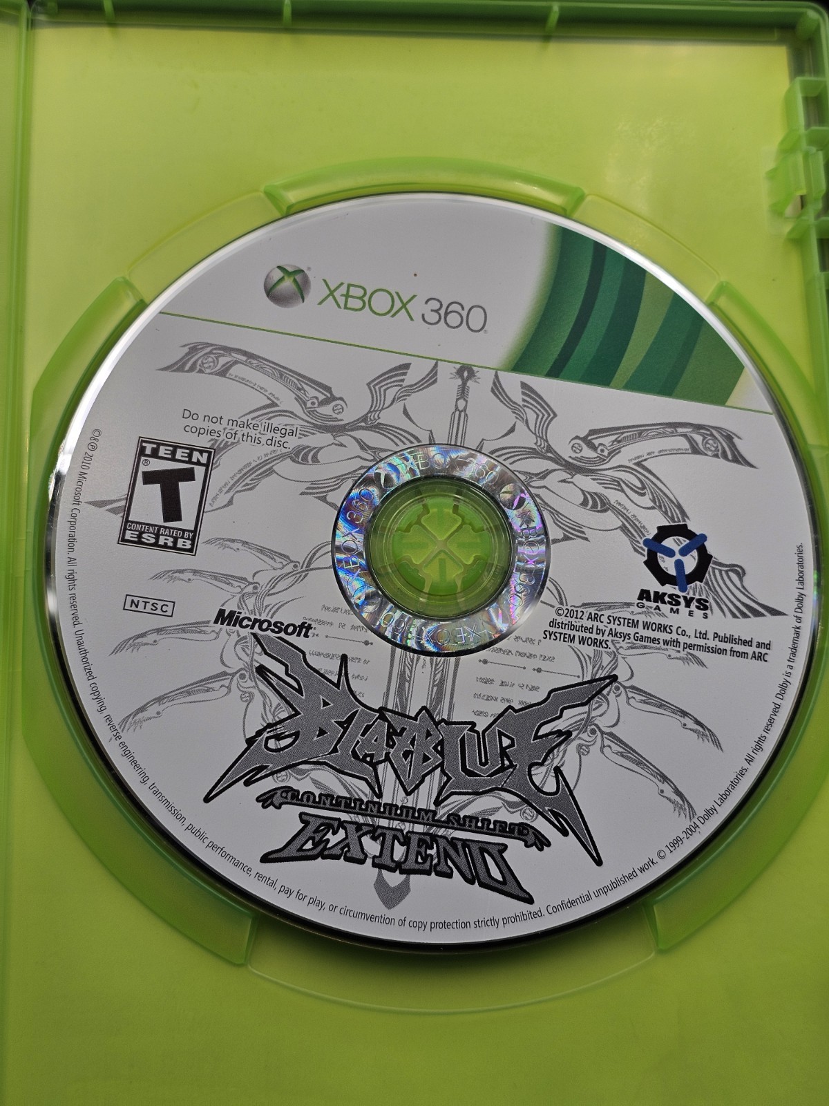 BlazBlue: Continuum Shift Extend (Microsoft Xbox 360, 2012) CIB Tested & Working