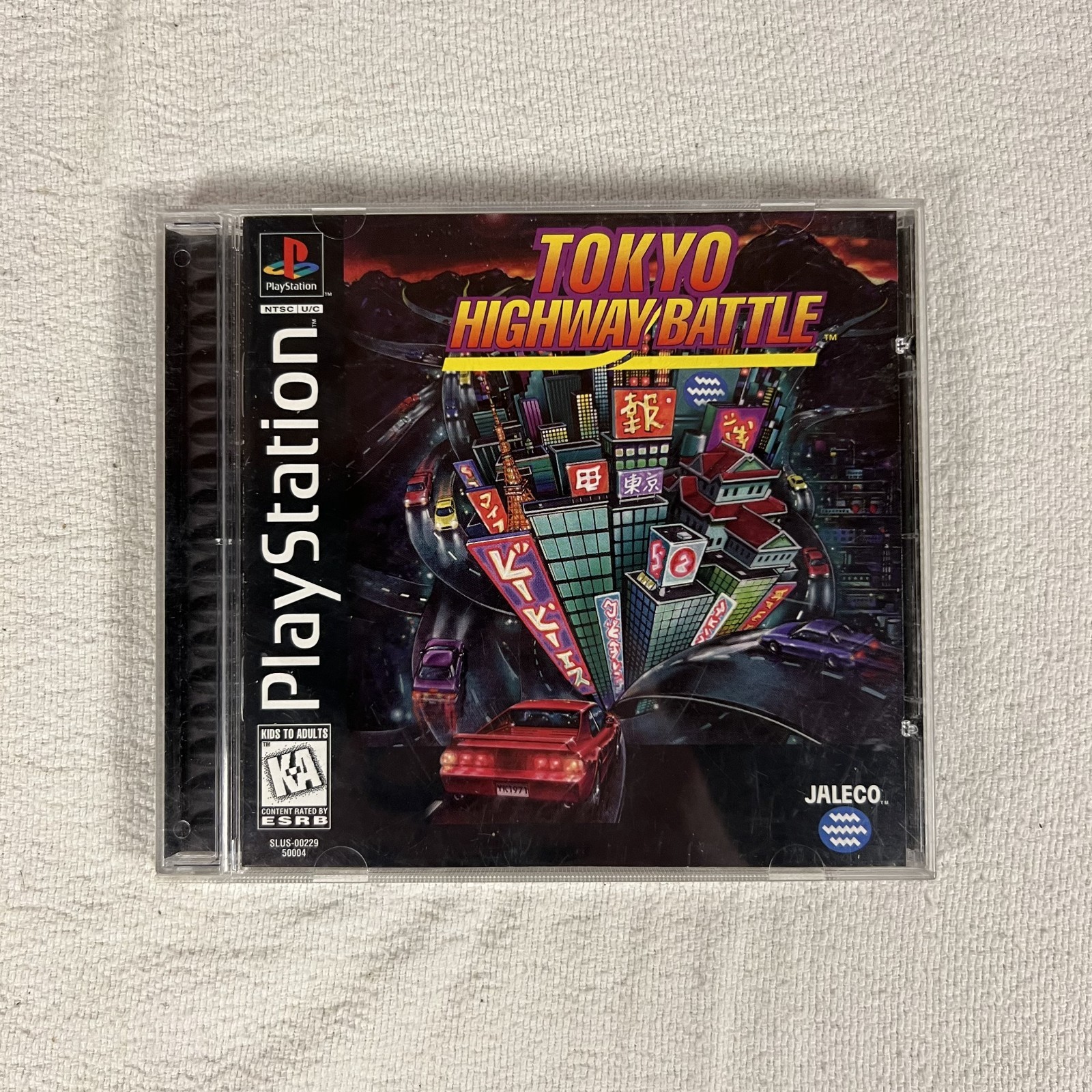 Tokyo Highway Battle Sony PlayStation 1 1996 Black Label CIB Tested Manual