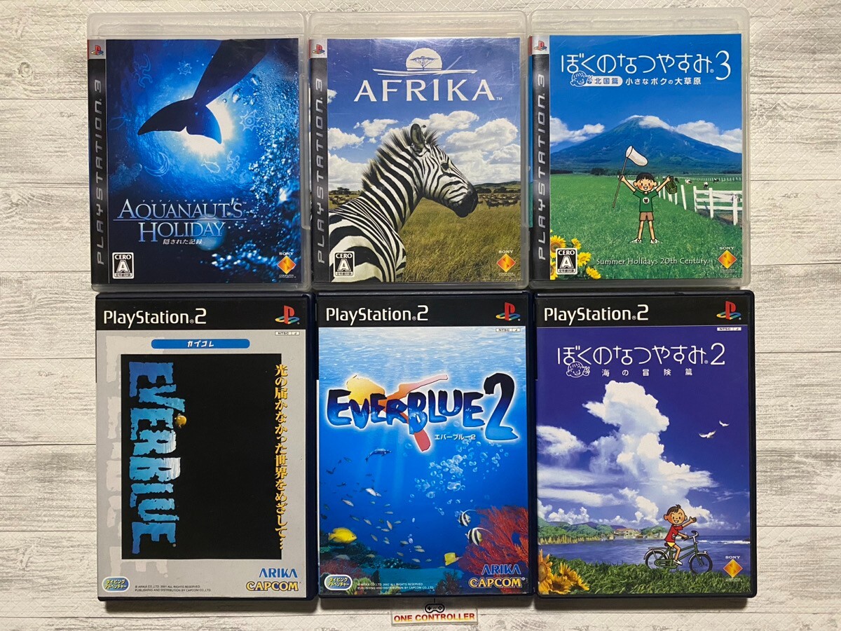 SONY PS2 3 Everblue 1 2 & Boku no Natsuyasumi 2 3 & Afrika & Aquanaut’s Holiday