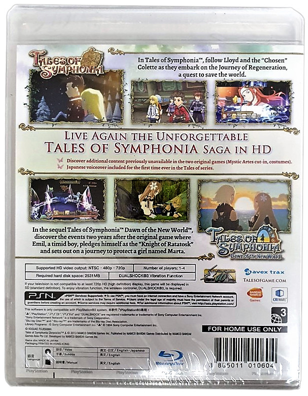 Tales Of Symphonia Chronicles PlayStation 3 *Sealed* PS3 English/Japanese