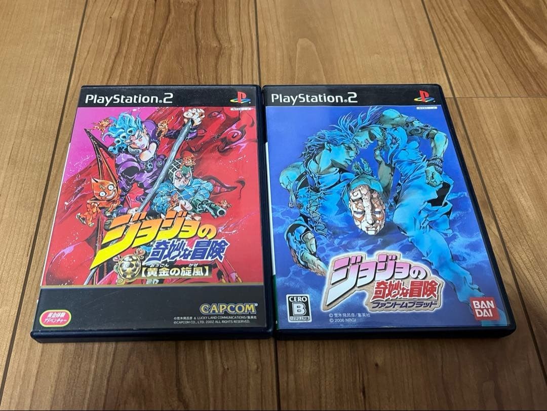 JoJo’s Bizarre Adventure Phantom Blood & Ougon no Kaze Golden Whirlwind PS2 Set