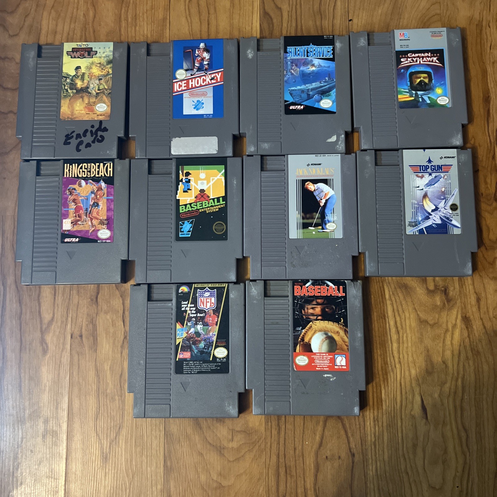 Lot of 10 NES Cartridges – Working Function Unknown – Nintendo