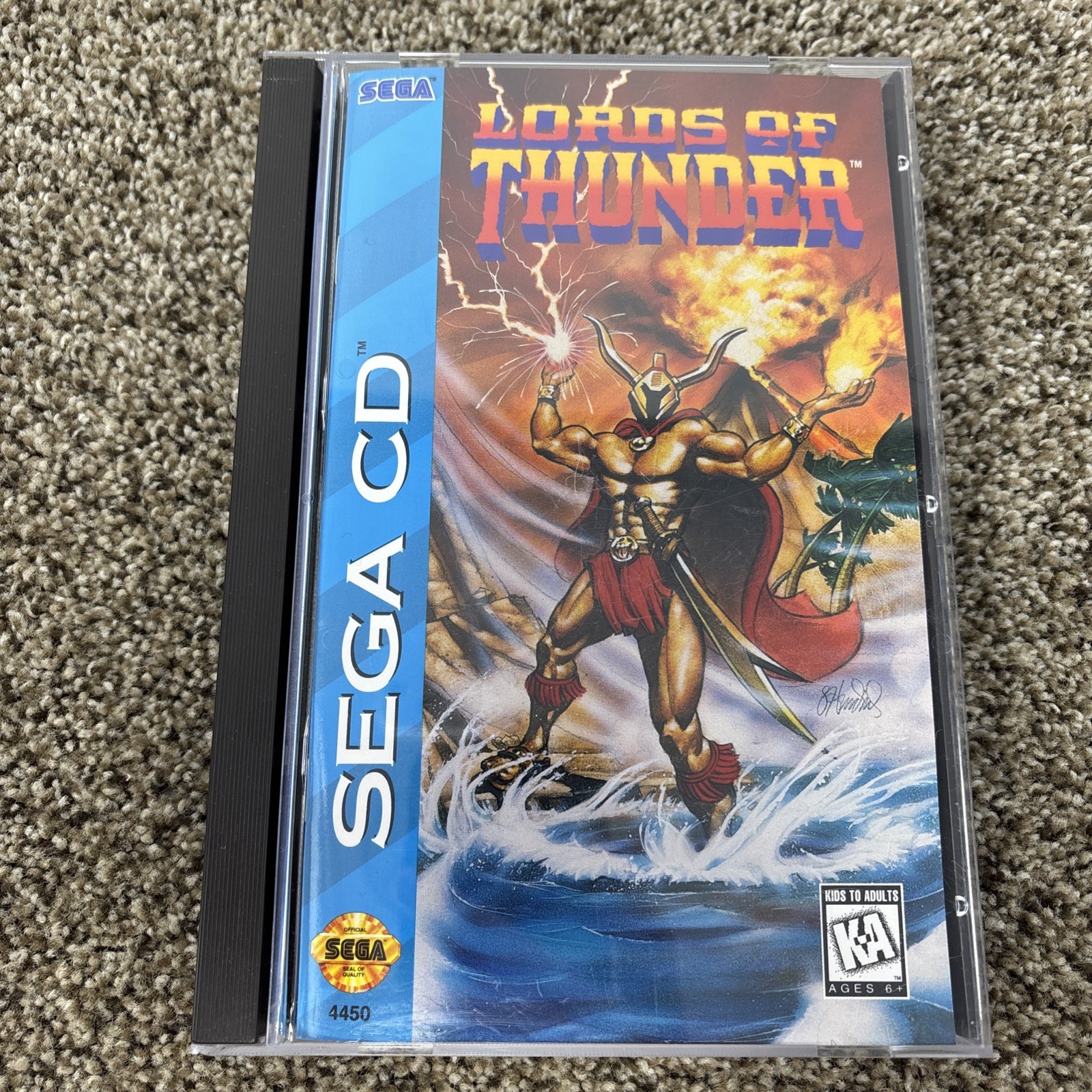 Lords of Thunder (Sega CD, 1995) CIB Complete in Box w Reg Card Perfect MINT!