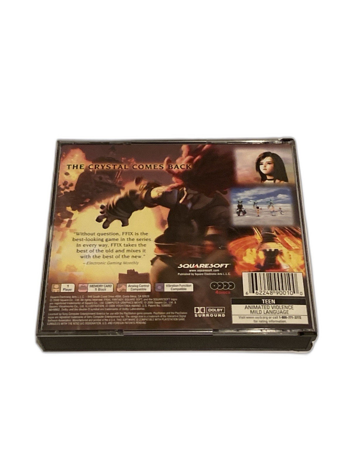Final Fantasy 9 IX PS1 Playstation 1 With 4 Discs Black Label