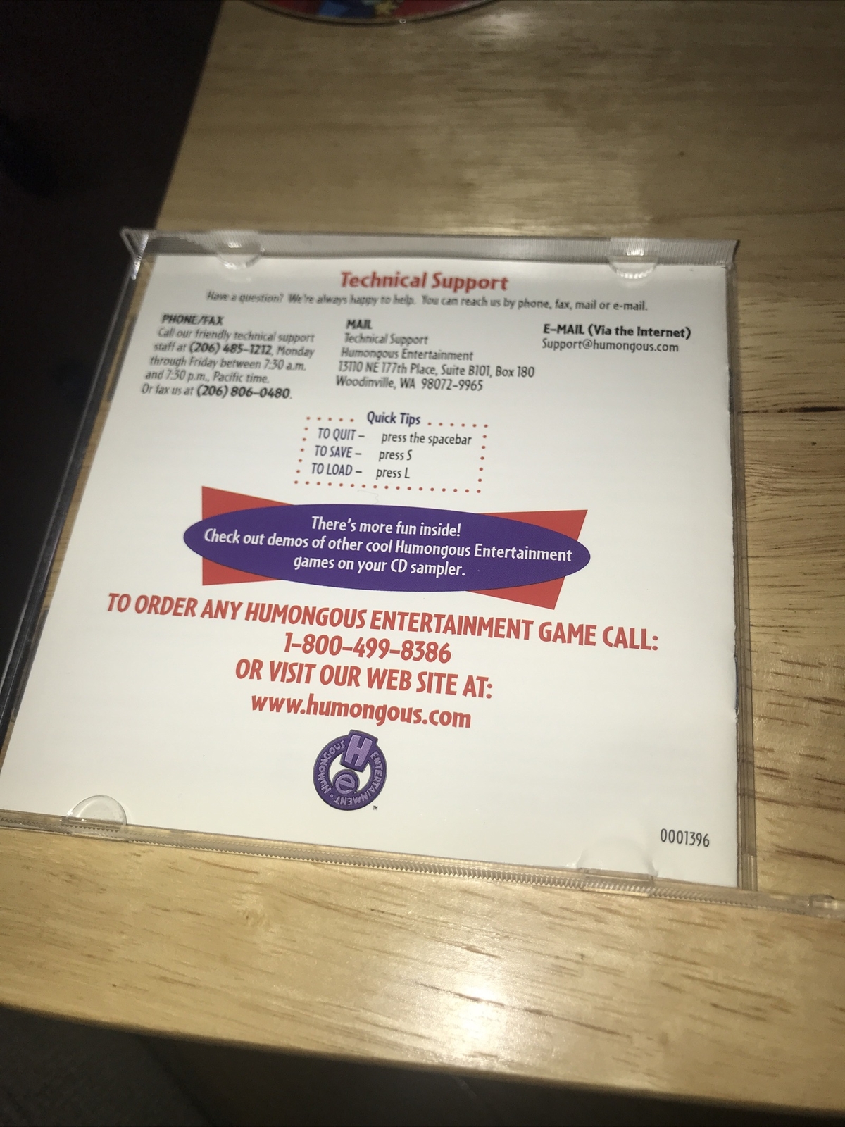 Putt-Putt Travels Through Time (Windows/Mac, 1997) Broken Case