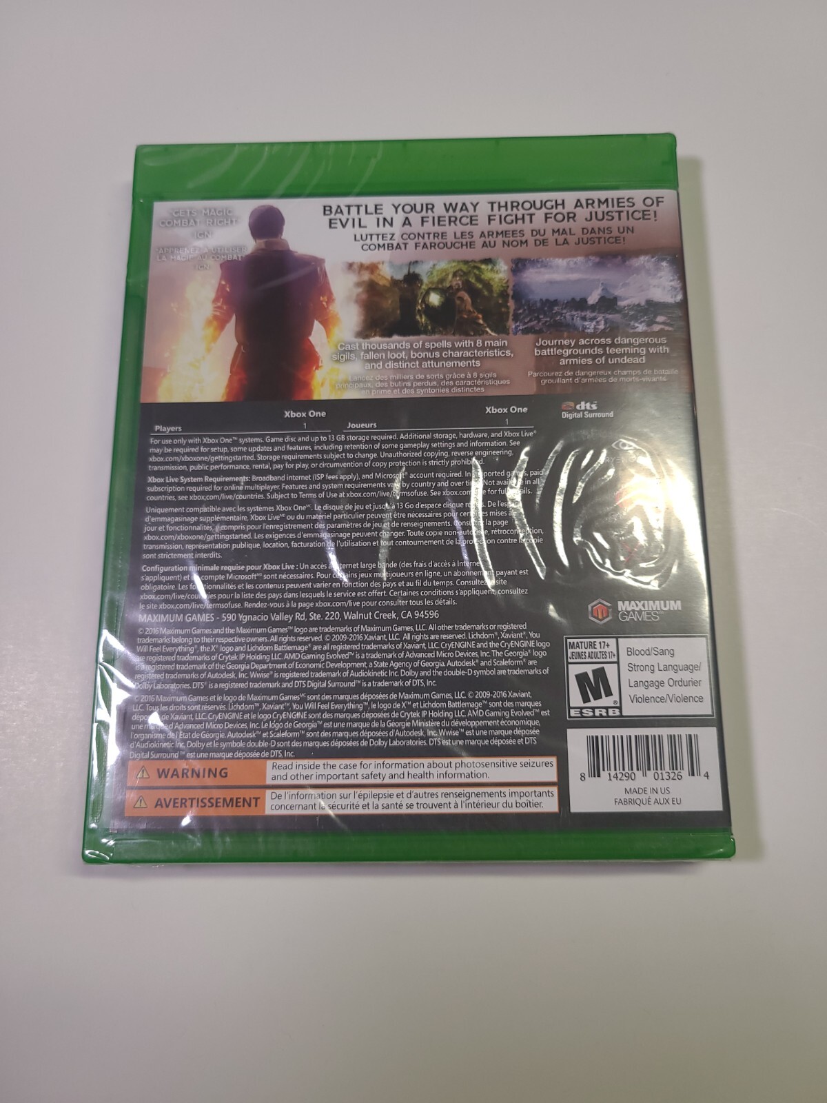 Lichdom: Battlemage (Microsoft Xbox One, 2016) New