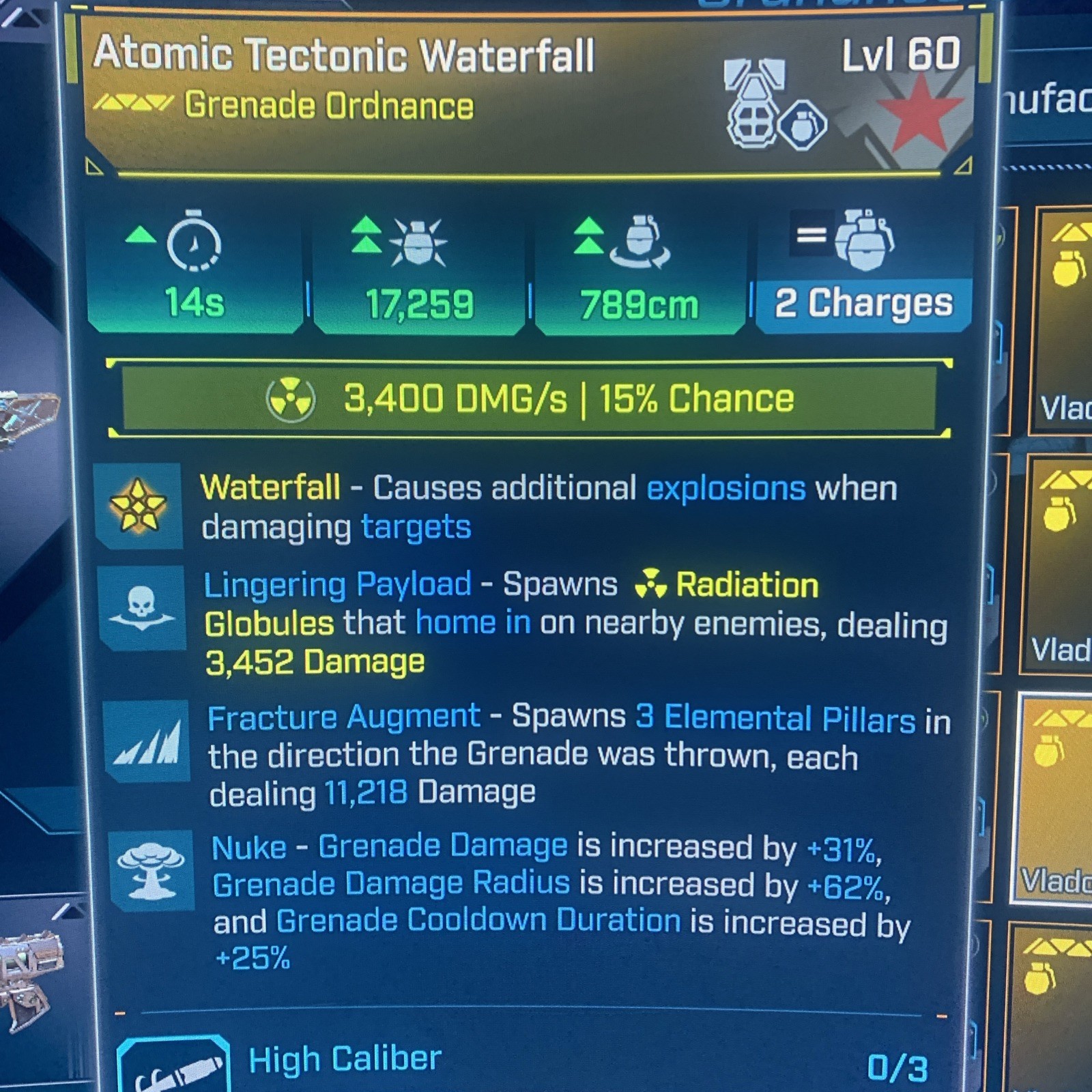 Borderlands 4⭐️LVL 60 LINGERING FRACTURED NUKE WATERFALL ALL ELEMENTS BUNDLE⭐️