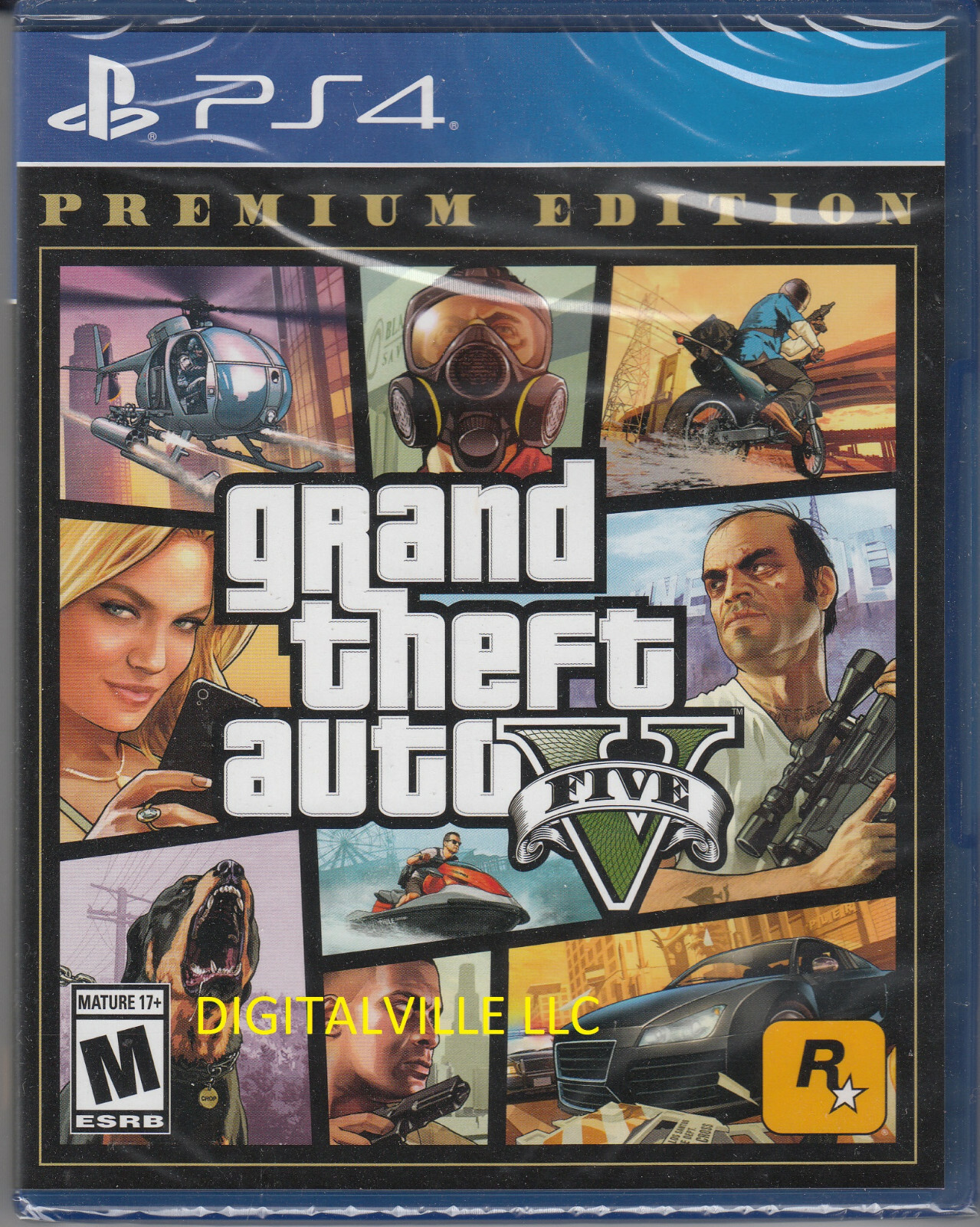 Grand Theft Auto V Premium PS4 Brand New Sealed broken case loose disc GTA 5