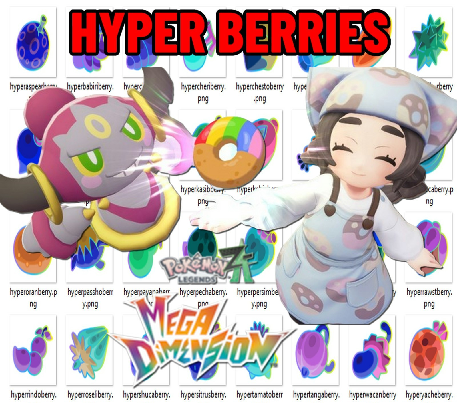 Pokemon Legends ZA Mega Dimension DLC New Items Hyper Berries INSTANT DELIVERY