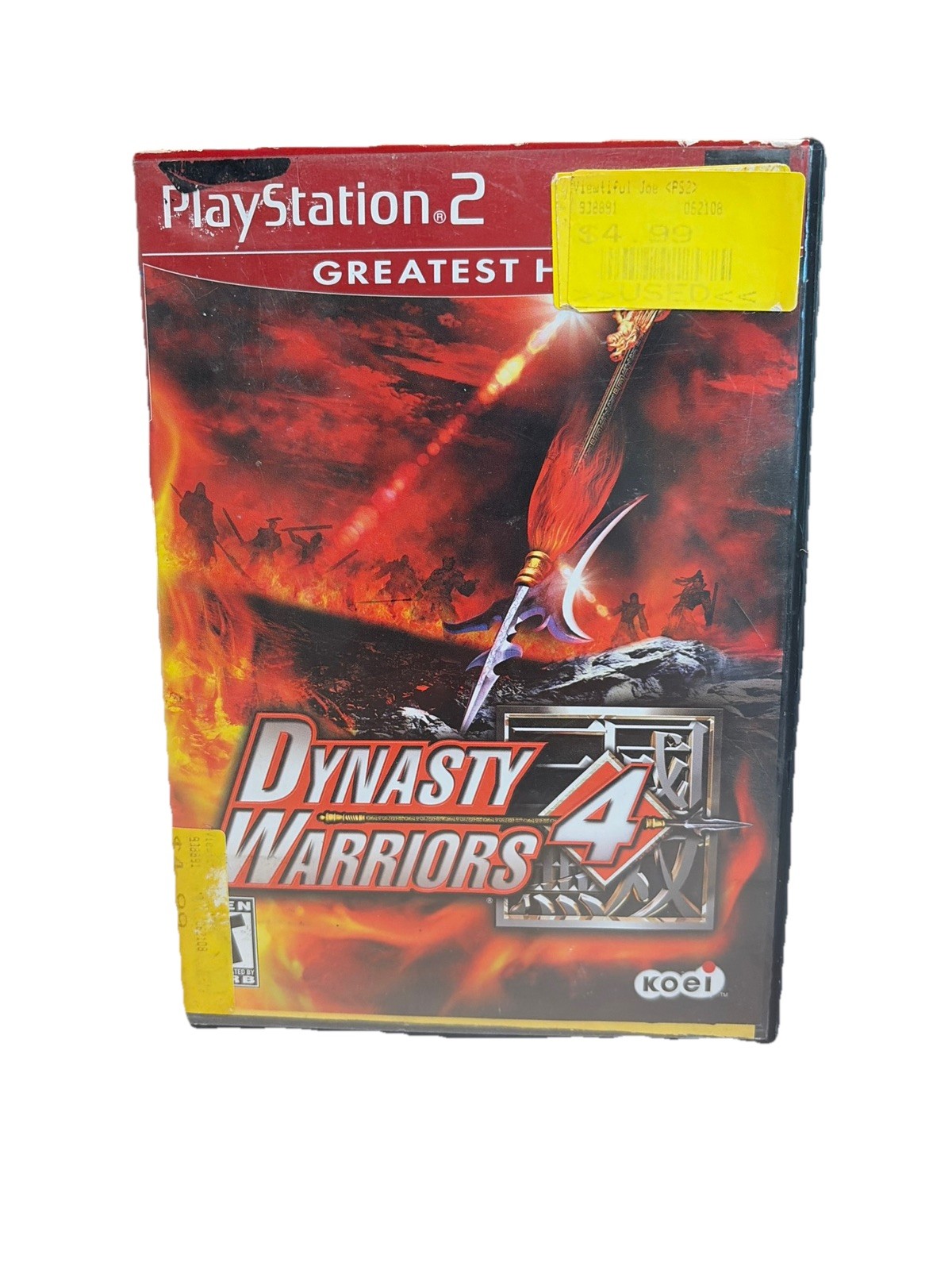 Dynasty Warriors 4 (Sony PlayStation 2, 2003) PS2 CIB Complete
