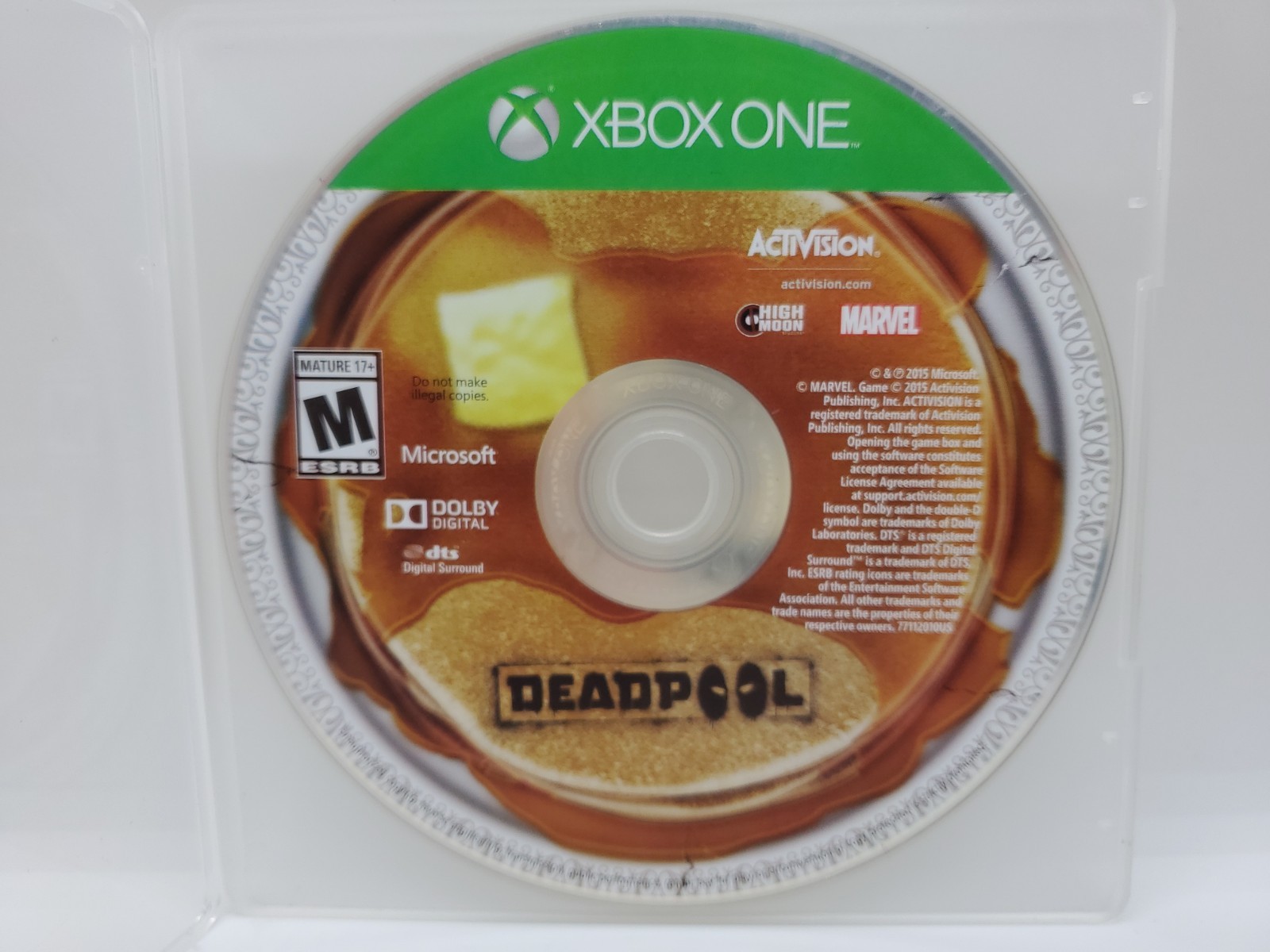 Deadpool (Microsoft Xbox One, 2015) | Disc Only
