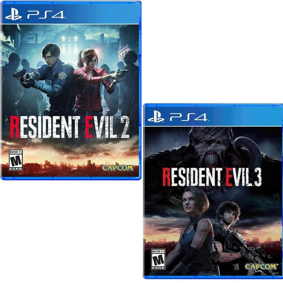 Resident Evil 2 + 3 PS4 Brand New Game Bundle [Survival Horror]