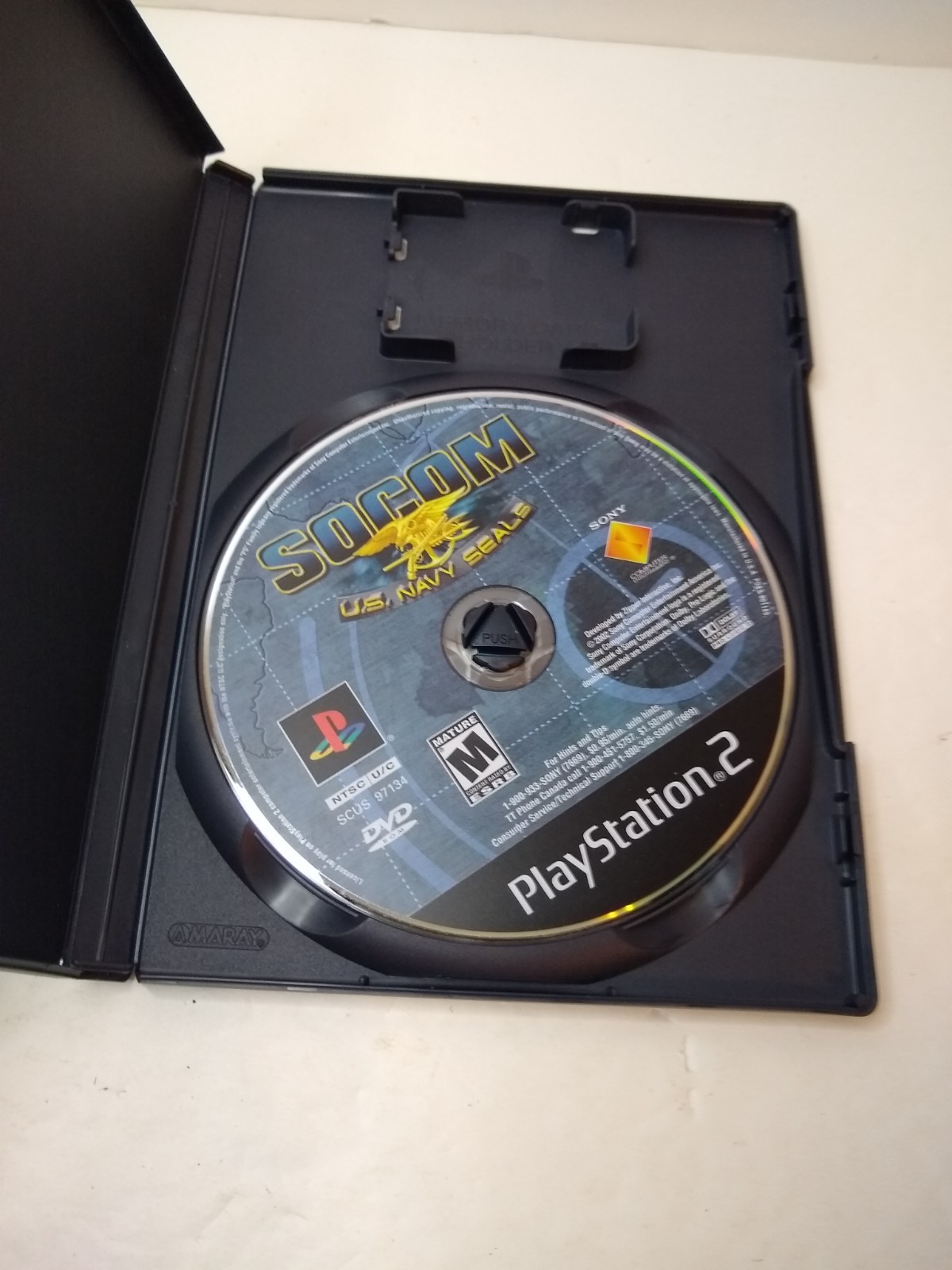 Playstation 2 SOCOM: U.S. Navy Seals Big Box with Headset COMPLETE